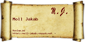 Moll Jakab névjegykártya