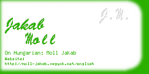 jakab moll business card